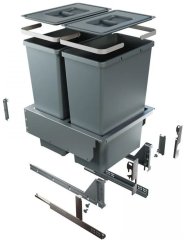 Elletipi Block 2.0 výsuvný odpadkový koš 35+35 l