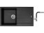 Set Sinks AMANDA 860 Metalblack + baterie Sinks ENIGMA S Metalblack