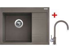 Sinks RIM 650 L Truffle + Vitalia GR Sinks RIM 650 L Truffle + Vitalia GR