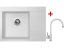Sinks RIM 650 L Milk + Vitalia GR