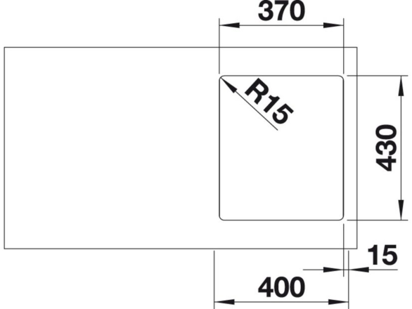 Nerezový dřez Blanco ANDANO 340 IF hedvábný lesk