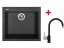 Set Sinks Cube 560 Pureblack + Vitalia GR - 1