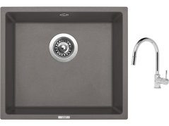 Set Sinks FRAME 457 Truffle + batéria Sinks MIX 35 P chróm