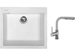 Set Sinks CUBE 560 Milk + baterie Sinks ENIGMA S Milk