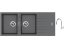 Set Sinks PERFECTO 1160 DUO Titanium + batéria Sinks MIX 35 P chróm