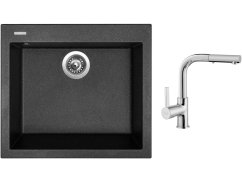 Set Sinks CUBE 560 Granblack + batéria Sinks ENIGMA S chróm Set Sinks CUBE 560 Granblack + batéria Sinks ENIGMA S chróm
