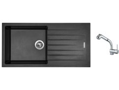 Set Sinks PERFECTO 1000 Metalblack + batéria Sinks MIX 3 S Chróm Set Sinks PERFECTO 1000 Metalblack + batéria Sinks MIX 3 S Chróm