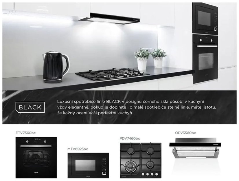 Concept PDV7460bc BLACK plynová varná deska - 9