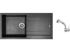 Set Sinks AMANDA 990 Metalblack + batéria Sinks MIX 3 S Chróm Set Sinks AMANDA 990 Metalblack + batéria Sinks MIX 3 S Chróm