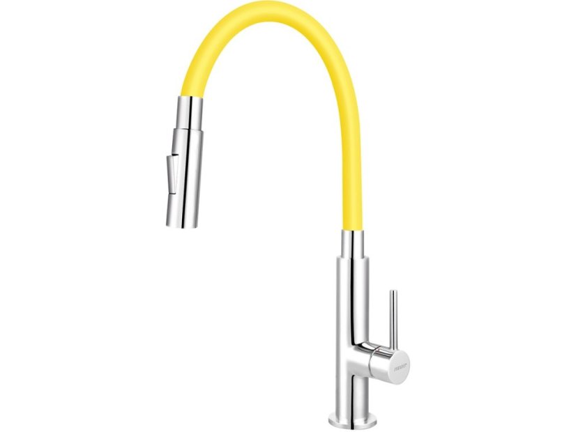 Dřezová baterie Novaservis 70730.0ZL se žlutým ramenem