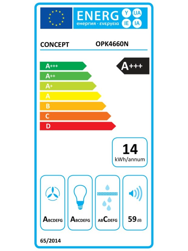 Concept OPK4660N Sinfonia komínová digestoř 60 cm