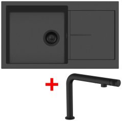 Set Sinks INFINITY 860 BL Nanoblack + COMFORTA Nanoblack - 1