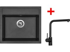 Sinks SOLO 560 Metalblack + ELKA Čierná matná Sinks SOLO 560 Metalblack + ELKA Čierná matná