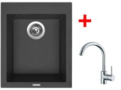 Set Sinks Cube 410 Nanoblack+MIX 35 Set Sinks Cube 410 Nanoblack+MIX 35