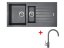 Set Sinks Perfecto 1000.1 Titanium + Vitalia GR