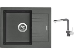 Set Sinks LINEA 600 N Titanium + batéria Sinks MIX 3 P Titanium Set Sinks LINEA 600 N Titanium + batéria Sinks MIX 3 P Titanium