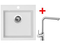 Sinks VIVA 455 Milk + Elka Sinks VIVA 455 Milk + Elka