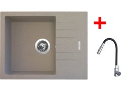 Sinks PERFECTO 650 Avena + ELASTA S nerez/černá