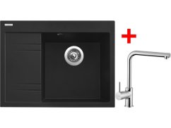 Set Sinks RIM 650 P Metalblack + Elka Set Sinks RIM 650 P Metalblack + Elka