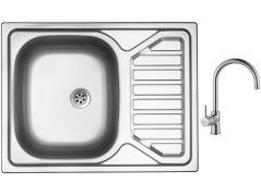 Set Sinks OKIO 650 M matný + batéria Sinks VITALIA chróm Set Sinks OKIO 650 M matný + batéria Sinks VITALIA chróm