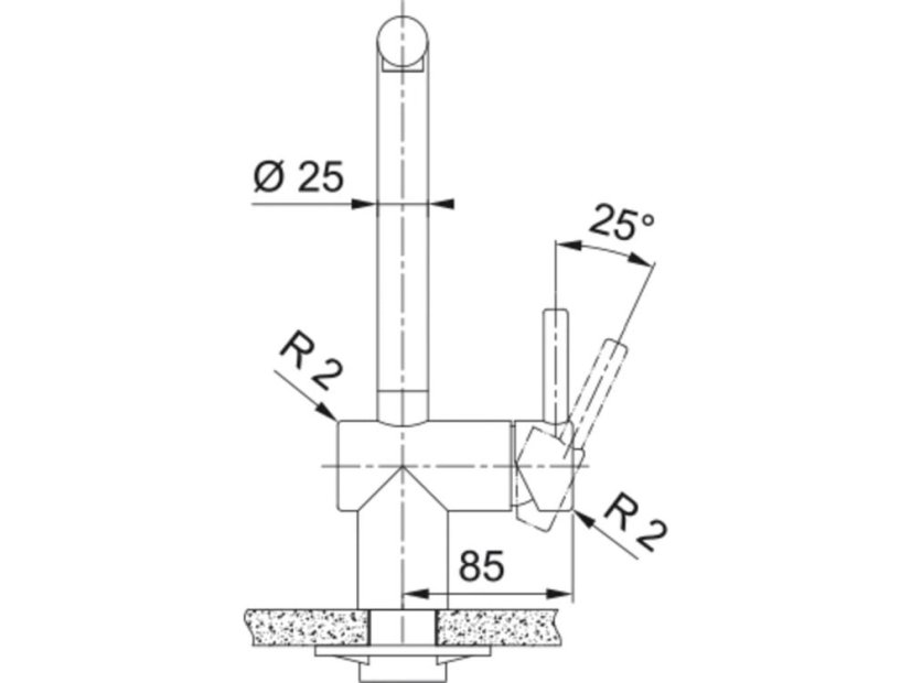 Dřezová baterie Franke FC 3791.503 ATLAS NEO Antracit