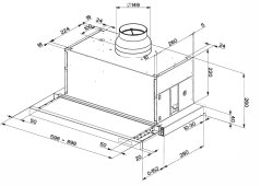 Vestavná digestoř Faber MAXIMA TOUCH NG AM/X A60