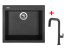Set Sinks Cube 560 Nanoblack+Eva P Nanoblack