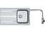 Set Franke SRX 611-86 Nerez + batéria Franke FN 0143 Chróm