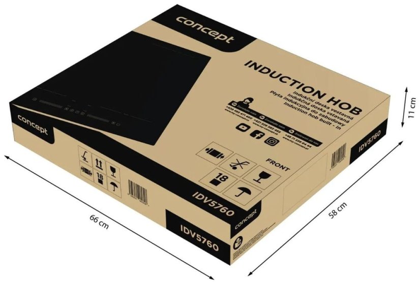 Indukční deska s flexi zónou Concept IDV5760 SINFONIA - 10