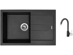 Set Sinks AMANDA 780 Granblack + baterie Sinks MIX 35 Granblack Set Sinks AMANDA 780 Granblack + baterie Sinks MIX 35 Granblack