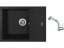 Set Sinks AMANDA 650 Granblack + baterie Sinks MIX 3 S Chrom