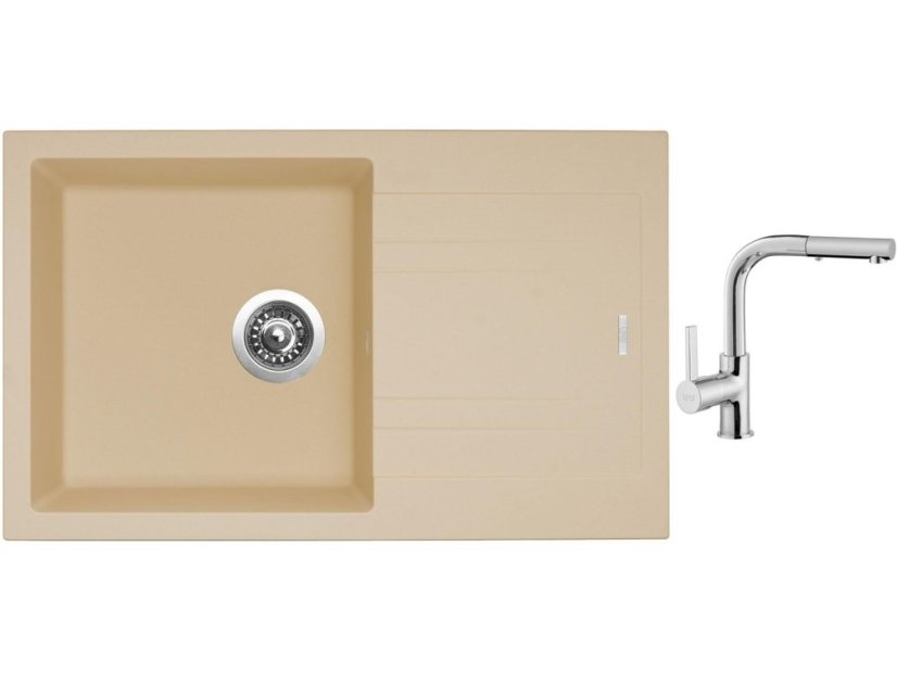 Set Sinks LINEA 780 N Sahara + batéria Sinks ENIGMA S chróm