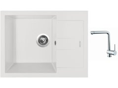 Set Sinks AMANDA 650 Milk + baterie Sinks MIX 3 chrom Set Sinks AMANDA 650 Milk + baterie Sinks MIX 3 chrom