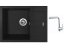 Set Sinks AMANDA 650 Granblack + batéria Sinks MIX 3 chróm