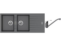Set Sinks PERFECTO 1160 DUO Titanium + baterie Sinks PRONTO Titanium Set Sinks PERFECTO 1160 DUO Titanium + baterie Sinks PRONTO Titanium