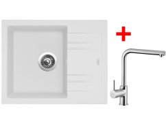Sinks LINEA 600 Milk + Elka Sinks LINEA 600 Milk + Elka