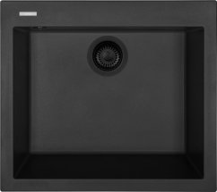 Sinks CUBE 560 BL Nanoblack + MIX 35 Nanoblack - 2 Sinks CUBE 560 BL Nanoblack + MIX 35 Nanoblack - 2