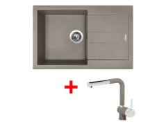 Set Sinks Amanda 780 Truffle + Mix 3 P GR Set Sinks Amanda 780 Truffle + Mix 3 P GR