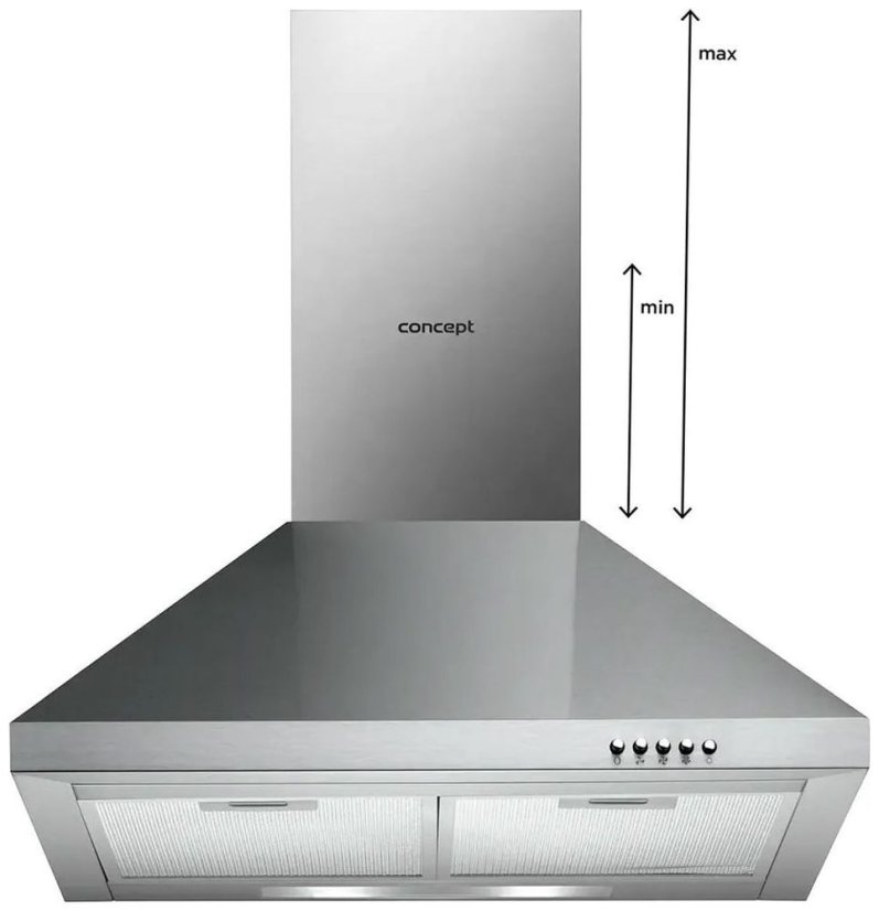 Concept OPK3560ss komínová digestoř 60 cm nerez