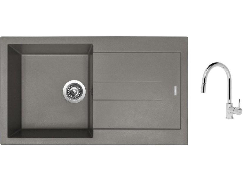 Set Sinks AMANDA 860 Truffle + batéria Sinks MIX 35 P chróm