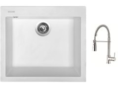 Set Sinks CUBE 560 Milk + batéria Sinks MIX 35 PROF S chróm Set Sinks CUBE 560 Milk + batéria Sinks MIX 35 PROF S chróm