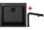 Set Sinks CUBE 560 BL Nanoblack + COMFORTA Nanoblack - 1