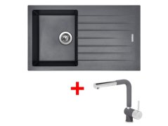 Set Sinks Perfecto 860 Titanium + Mix 3 P GR Set Sinks Perfecto 860 Titanium + Mix 3 P GR