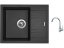 Set Sinks LINEA 600 N Metalblack + batéria Sinks MIX 35 chróm
