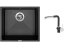 Set Sinks FRAME 457 Metalblack + batéria Sinks MIX 3 P Metalblack