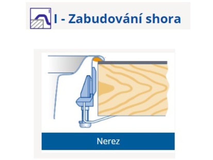Nerezový dřez Blanco TOP EZS 11 x 4 Nerez přírodní lesk