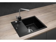 Granitový dřez s Conceptr DG05C45bc Cubis Černý - 2
