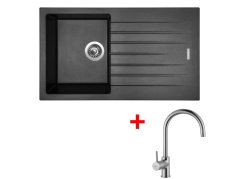 Set Sinks Perfecto 860 Metalblack + Vitalia Set Sinks Perfecto 860 Metalblack + Vitalia