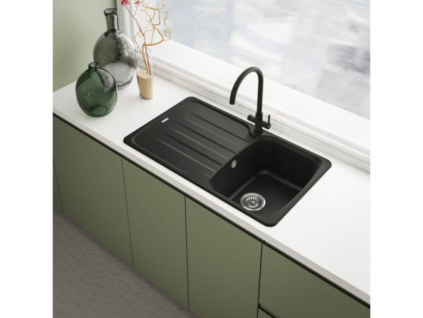 Drezová batéria FrankeFC 3080.901 LINA CLEAR WATER 2.0 Matná čierna - 9