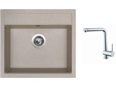 Set Sinks SOLO 560 Avena + baterie Sinks MIX 3 chrom